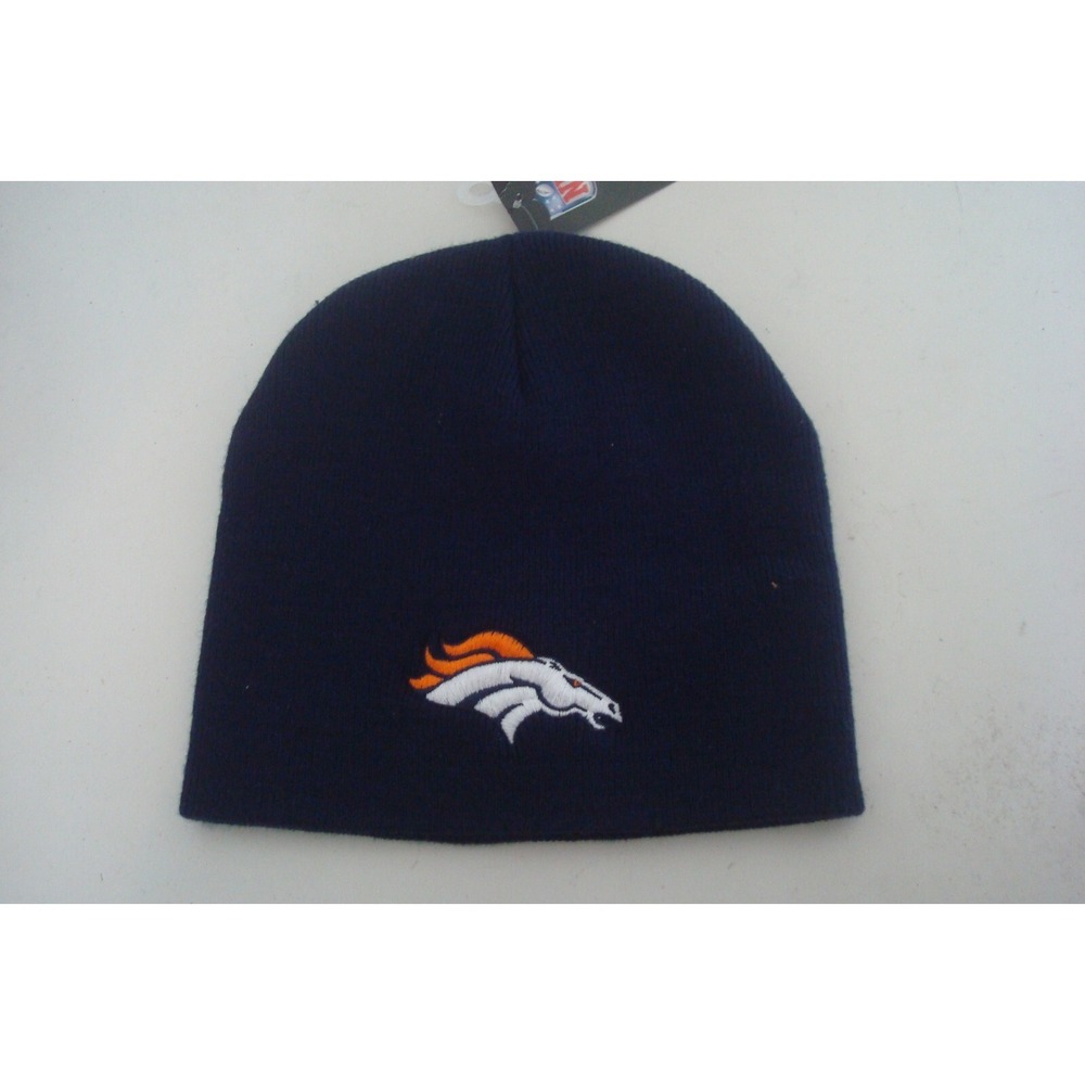 DENVER BRONCOS     DEADSTOCK TOBOGGAN KNIT VINTAGE BEANIE‎ SKULL HAT CAP K5